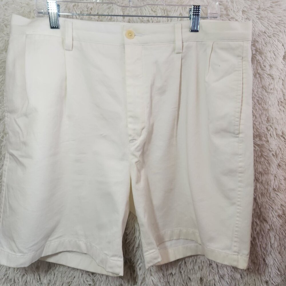 Nautica Rigger Mens Classic Fit Shorts 36W White 100% Cotton Casual StylePre-own